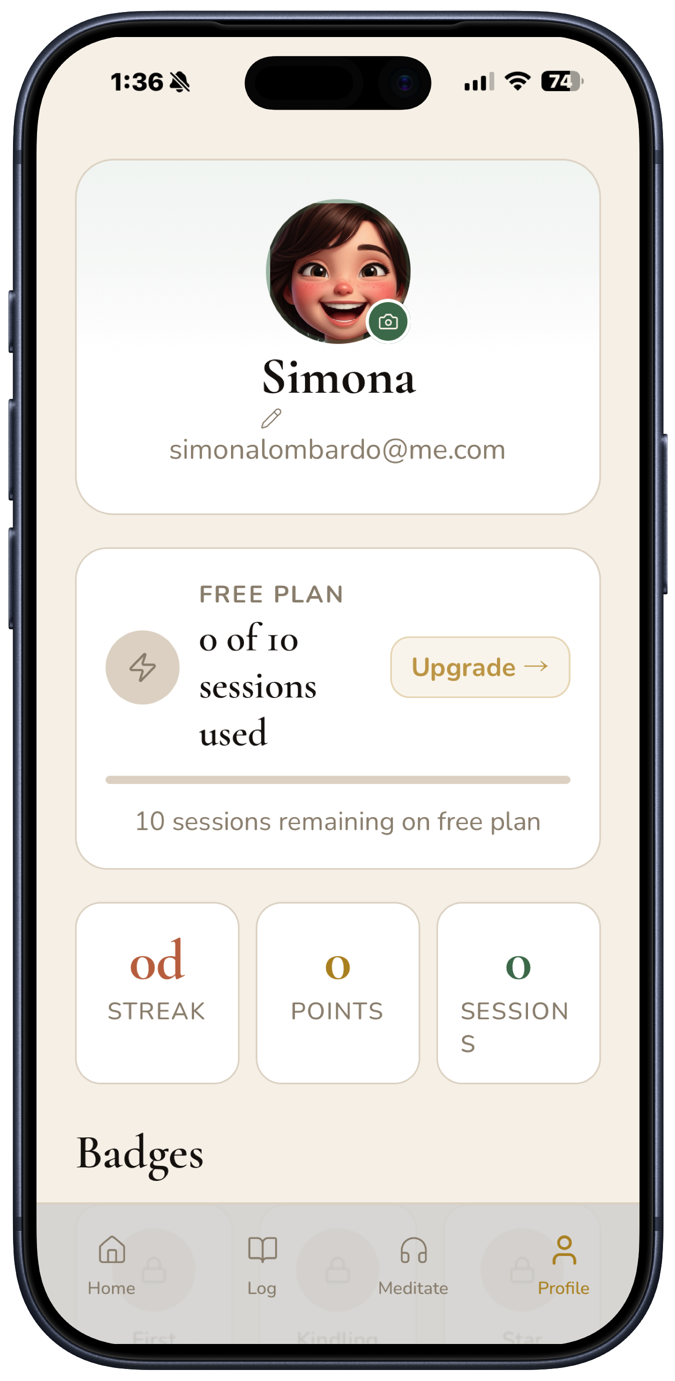 Profile and progress tracking